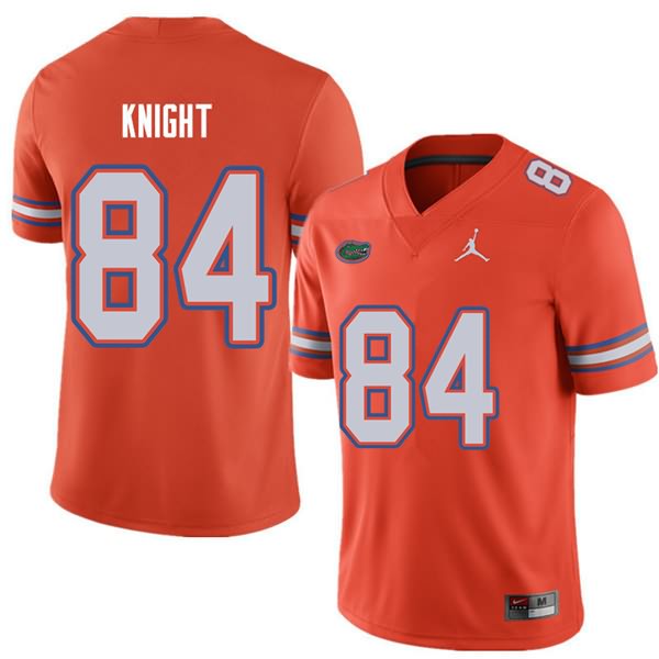 NCAA Florida Gators Camrin Knight Men's #84 Jordan Brand Orange Stitched Authentic College Football Jersey CGV8764SC